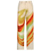 fashion stripe contrast color printing straight trousers NSNWQ56318
