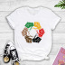 Summer tide brand round neck short-sleeved creative chain printing T-shirt  NSYIC56425