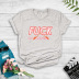 short-sleeved simple letter printing T-shirt  NSYIC56427