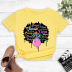 wholesale pure color round neck short-sleeved print T-shirt  NSYIC56428