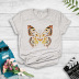creative tiger print butterfly popular printing T-shirt  NSYIC56432
