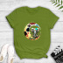 camiseta con estampado de elefante étnico en color puro NSYIC56435