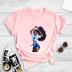 new comfortable pure color comb fashion print T-shirt   NSYIC56438