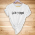 angel letter printing casual short-sleeved T-shirt NSYIC56465