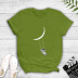 Swinging Astronaut print short-sleeved T-shirt NSYIC56490