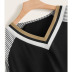 new all-match large size loose striped stitching long-sleeved T-shirt NSLIB56538