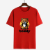 camiseta casual de manga corta con estampado de osos NSYID56526