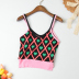 Self-Cultivation Wild Knitted Stretch Thin Heart-Shaped Camisole NSYAY56510