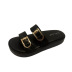 fashion solid color buckle slide sandals NSHU56588