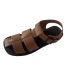 fashion cross leather flat sandals NSHU56607