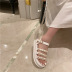 fashion chain decor flat sandals NSHU56630