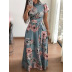 casual Printed Lace Long Skirt NSYIS56780