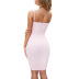 hot summer new solid color sexy suspender dress NSLAI56836