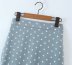 retro polka dot print ruffled fishtail skirt NSAM56880