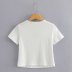 new bow-knot hollow short-sleeved round neck T-shirt NSAM56909