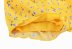 yellow printed floral deep V-neck chiffon suspender jumpsuit NSAM56915