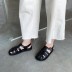 nuevas sandalias planas casuales de verano con punta gruesa NSHU57027