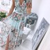 new fashion Chiffon print long slit dress NSAXE57060