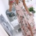 new fashion Chiffon print long slit dress NSAXE57060