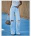jeans sueltos rasgados delgados de cintura alta NSYF57068