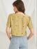 Short-sleeved summer new loose color thin casual lapel shirt NSLIB57131