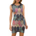 spring and summer new sleeveless round neck printed dress NSYIS57125