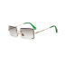 square frameless retro trim transparent glasses NSXU57277