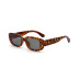 small square frame tortoiseshell retro leopard print sunglasses NSXU57280