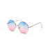 square diamond polygon color transparent lens sunglasses NSXU57287