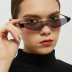 semi-metal triangle cat transparent color retro sunglasses NSXU57289