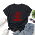 Summer palm pattern printing casual short-sleeved t-shirt  NSYID57349
