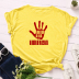 Summer palm pattern printing casual short-sleeved t-shirt  NSYID57349