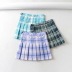 retro student high waist hip pleated skirt NSAC57411