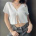 new style zipper V-neck shirt summer cardigan NSLQ57531