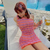 summer fashion oblique shoulder hit color woolen bag hip skirt NSLQ57533