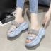 fashion rhinestone decor thick-soled sandals NSZSC57543