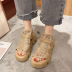 Summer Rhinestone Roman Sandals NSZSC57546