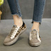 lace-up distressed leopard print five-pointed star shoes  NSZSC57554