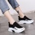 fashion splicing silver printed thick casual sneakers NSZSC57595