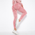 hot-selling seamless washed knitted sexy peach hip wicking yoga pants  NSNS57631