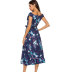 printed Strapless Dress With Waist NSJIM57690