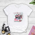 Cute Color Camera Print Short-Sleeved T-Shirt Women NSYAY57679