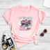 Cute Color Camera Print Short-Sleeved T-Shirt Women NSYAY57679