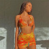 verano nuevo conjunto de falda de cadera de corte bajo sexy de encaje halter NSDLS57704