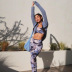 Tie-Dye Print Fitness Sports Beauty Back Yoga Set NSJYF57932