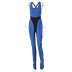 spring hollow contrast color hip-lifting stretch yoga pants  NSJYF57983