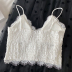 Lace Trim Camisole Crop Top NSYID58333