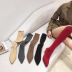 autumn and winter new knitted wool elastic crystal heel boots NSHU58224