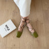 new fashion single flat square toe strappy shoes NSHU58275