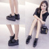 Patent leather platform thick-soled spring and autumn new shoes NSHU58283